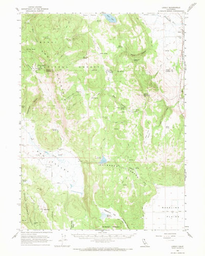 United States Geological Survey Likely, CA (1962, 62500-Scale) digital map
