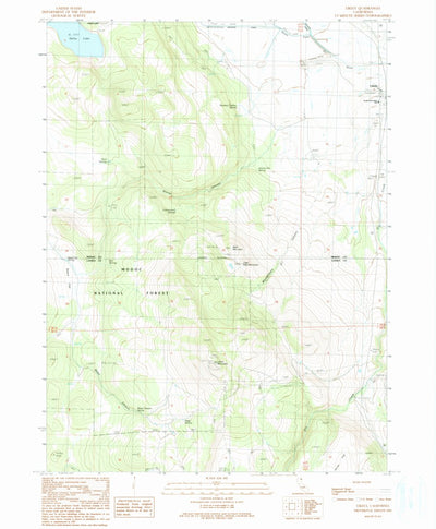 United States Geological Survey Likely, CA (1990, 24000-Scale) digital map