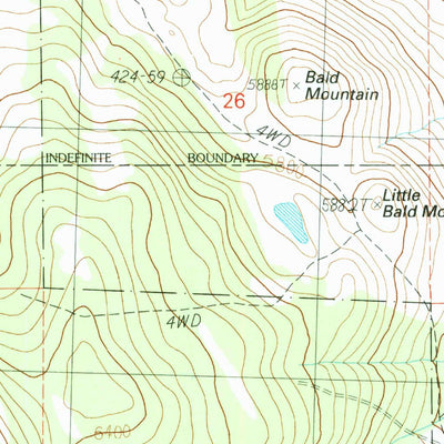 United States Geological Survey Likely, CA (1990, 24000-Scale) digital map