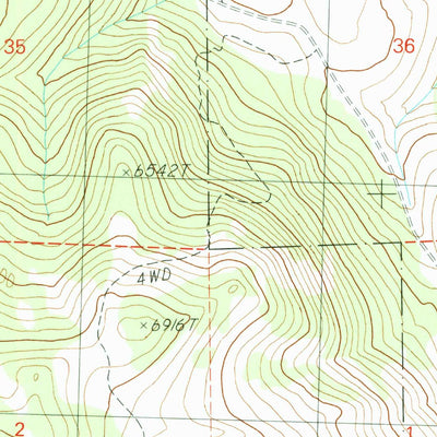 United States Geological Survey Likely, CA (1990, 24000-Scale) digital map