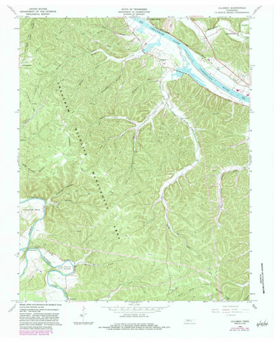 United States Geological Survey Lillamay, TN (1966, 24000-Scale) digital map