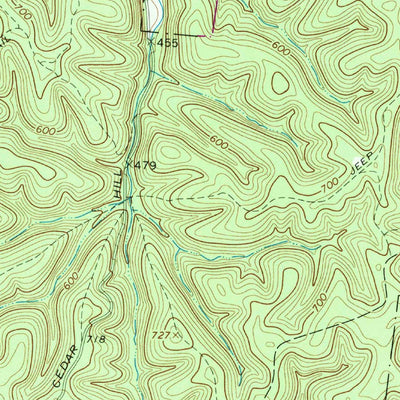 United States Geological Survey Lillamay, TN (1966, 24000-Scale) digital map