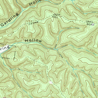 United States Geological Survey Lillamay, TN (1966, 24000-Scale) digital map