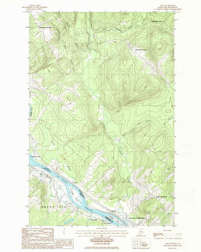 United States Geological Survey Lille, ME (1986, 24000-Scale) digital map