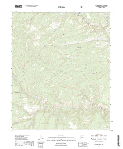 United States Geological Survey Lilley Mountain, NM (2023, 24000-Scale) digital map