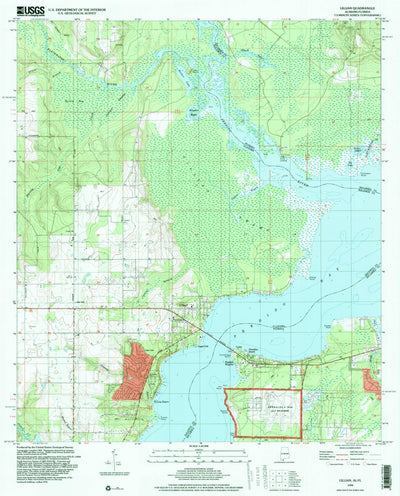 United States Geological Survey Lillian, AL-FL (1994, 24000-Scale) digital map