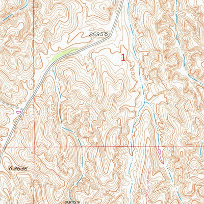 United States Geological Survey Lillian, NE (1951, 24000-Scale) digital map