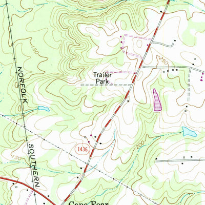 United States Geological Survey Lillington, NC (1978, 24000-Scale) digital map