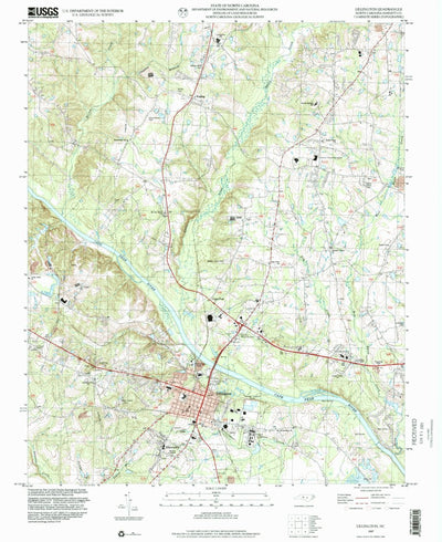United States Geological Survey Lillington, NC (1997, 24000-Scale) digital map