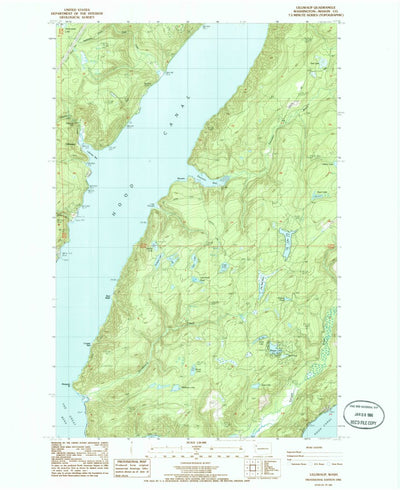 United States Geological Survey Lilliwaup, WA (1985, 24000-Scale) digital map
