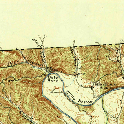 United States Geological Survey Lillydale, TN-KY (1924, 62500-Scale) digital map
