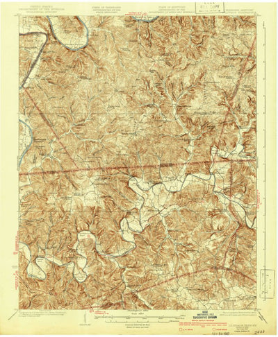 United States Geological Survey Lillydale, TN-KY (1929, 62500-Scale) digital map