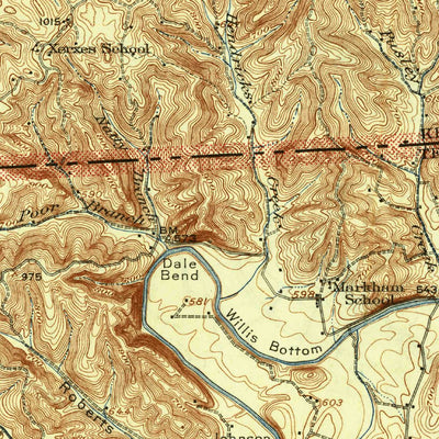 United States Geological Survey Lillydale, TN-KY (1929, 62500-Scale) digital map