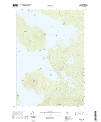 United States Geological Survey Lily Bay, ME (2021, 24000-Scale) digital map