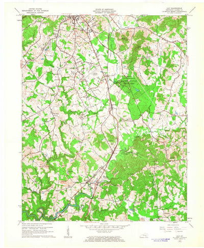United States Geological Survey Lily, KY (1961, 24000-Scale) digital map