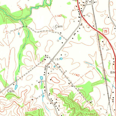 United States Geological Survey Lily, KY (1970, 24000-Scale) digital map