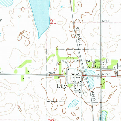 United States Geological Survey Lily, SD (1973, 24000-Scale) digital map