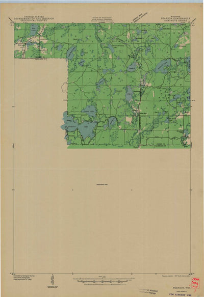 United States Geological Survey Lily, WI (1942, 48000-Scale) digital map