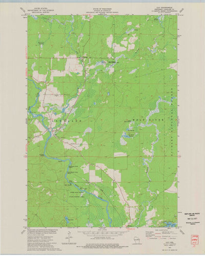 United States Geological Survey Lily, WI (1973, 24000-Scale) digital map