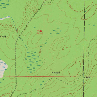 United States Geological Survey Lily, WI (1973, 24000-Scale) digital map
