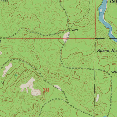 United States Geological Survey Lily, WI (1973, 24000-Scale) digital map