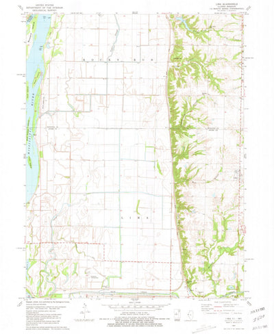 United States Geological Survey Lima, IL-MO (1981, 24000-Scale) digital map