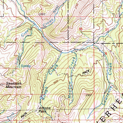 United States Geological Survey Lima, MT-ID (1987, 100000-Scale) digital map