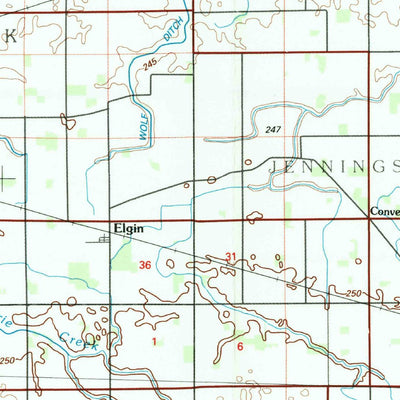 United States Geological Survey Lima, OH-IN (1986, 100000-Scale) digital map