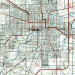 United States Geological Survey Lima, OH-IN (1986, 100000-Scale) digital map