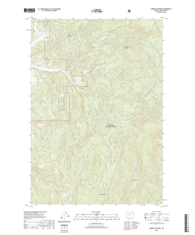 United States Geological Survey Limber Jim Creek, OR (2020, 24000-Scale) digital map