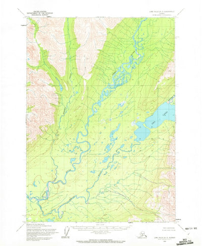 United States Geological Survey Lime Hills A-3, AK (1954, 63360-Scale) digital map