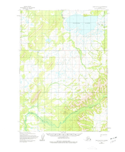 United States Geological Survey Lime Hills A-8, AK (1954, 63360-Scale) digital map