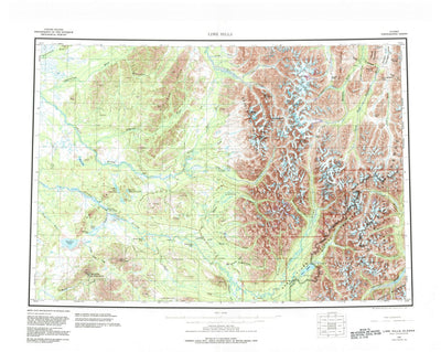 United States Geological Survey Lime Hills, AK (1958, 250000-Scale) digital map