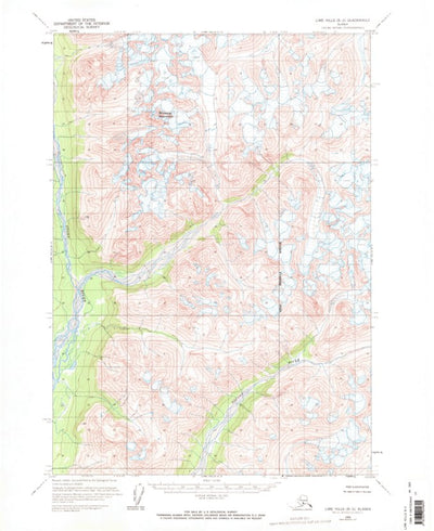 United States Geological Survey Lime Hills B-2, AK (1958, 63360-Scale) digital map