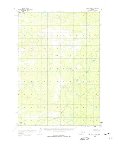 United States Geological Survey Lime Hills B-5, AK (1954, 63360-Scale) digital map
