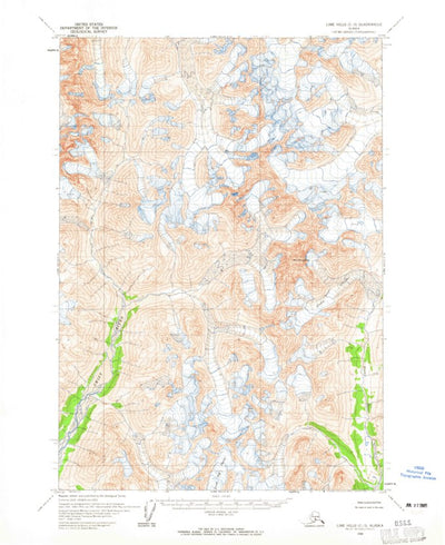 United States Geological Survey Lime Hills C-3, AK (1958, 63360-Scale) digital map