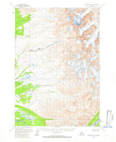 United States Geological Survey Lime Hills C-4, AK (1958, 63360-Scale) digital map