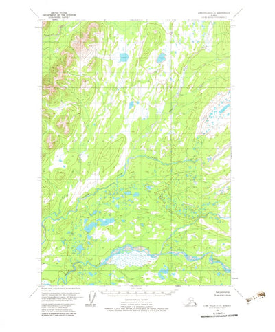 United States Geological Survey Lime Hills C-5, AK (1954, 63360-Scale) digital map