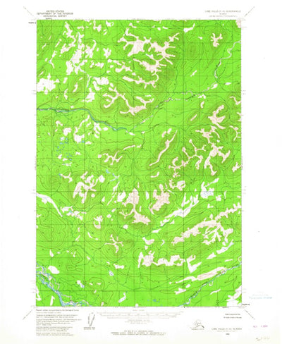United States Geological Survey Lime Hills C-6, AK (1954, 63360-Scale) digital map