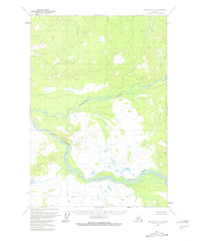 United States Geological Survey Lime Hills C-7, AK (1954, 63360-Scale) digital map