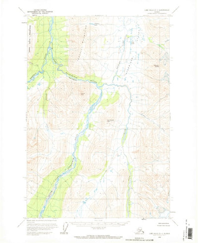 United States Geological Survey Lime Hills D-1, AK (1958, 63360-Scale) digital map