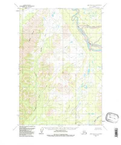 United States Geological Survey Lime Hills D-5, AK (1954, 63360-Scale) digital map