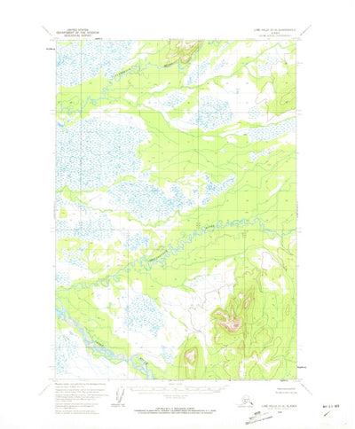 United States Geological Survey Lime Hills D-8, AK (1954, 63360-Scale) digital map