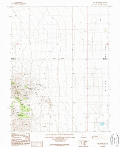 United States Geological Survey Lime Mountain, UT (1989, 24000-Scale) digital map