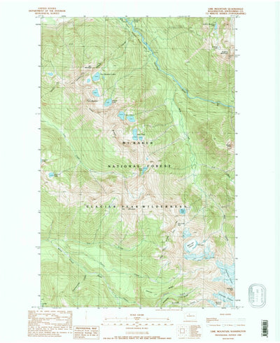 United States Geological Survey Lime Mountain, WA (1988, 24000-Scale) digital map