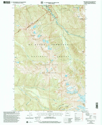 United States Geological Survey Lime Mountain, WA (1999, 24000-Scale) digital map