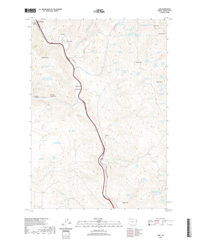 United States Geological Survey Lime, OR (2020, 24000-Scale) digital map
