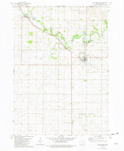 United States Geological Survey Lime Springs, IA (1981, 24000-Scale) digital map