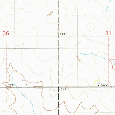 United States Geological Survey Lime Springs NW, IA (1981, 24000-Scale) digital map