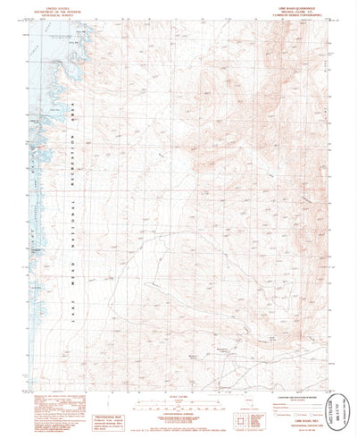 United States Geological Survey Lime Wash, NV (1983, 24000-Scale) digital map
